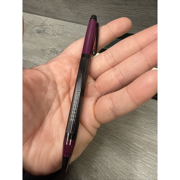 #312-6 BRAND NEW VINTAGE (1996) CROSS METROPOLIS PLUM/BLACK BALLPOINT PEN USA - Picture 7 of 9